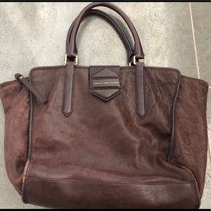 Marc by Marc Jacobs Pebbled Burgundy Leather Purse